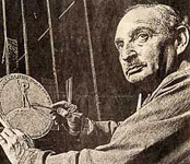 Paul Vincze in his studio