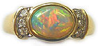 opal and diamond ring