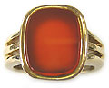 cornelian signet ring